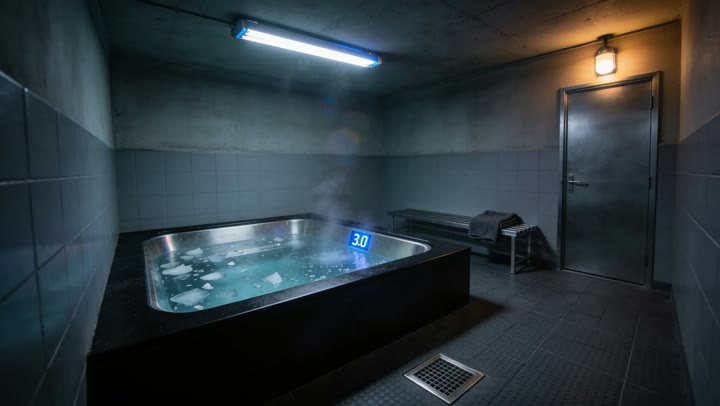 Plate ice bath
