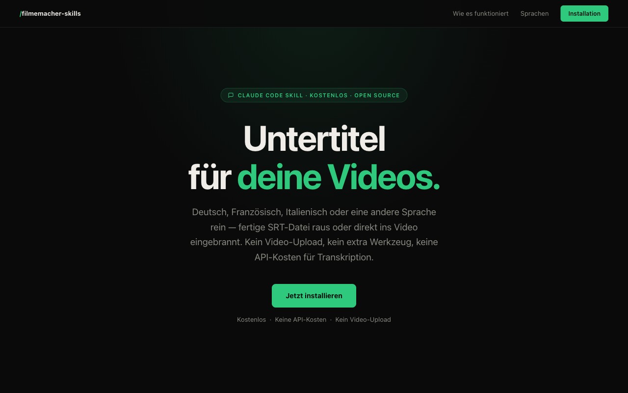 Untertitel Generator